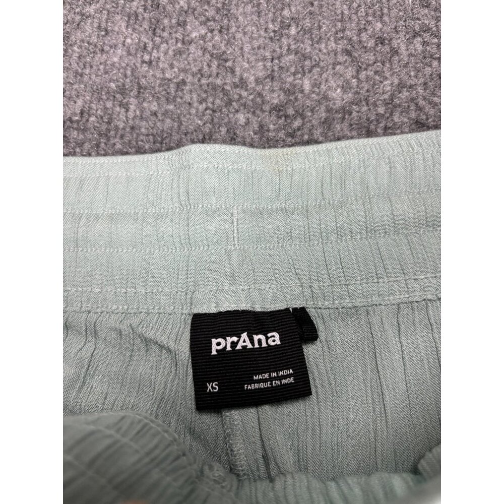 PrAna Dress Pants Womens XS Green Modal Crepe Wide Leg Elastic Waist Casual - Picture 2 of 8